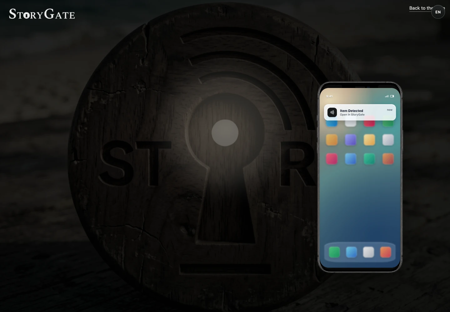 A small encounter. Another layer. — The interactive token demo simulates item detection; it is not a live NFC reading.