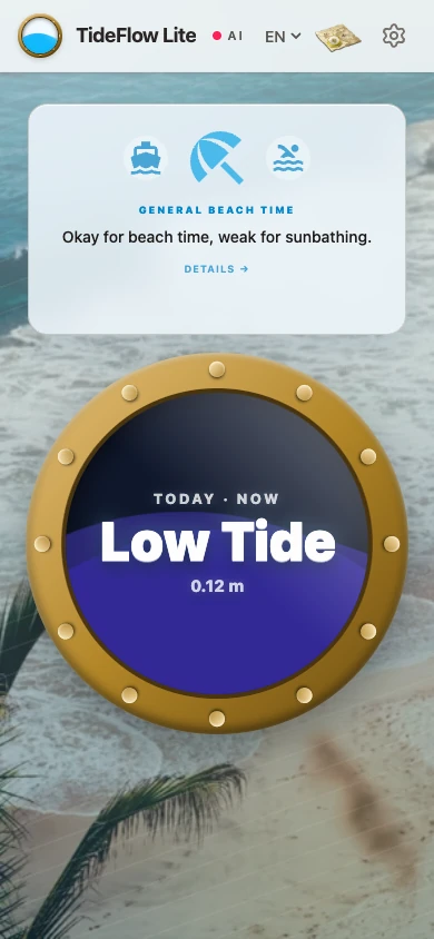 Made for the moment you are in. — Coastal guidance in the mobile prototype.